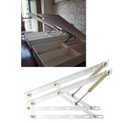 Kit de quincaillerie for lit escamotable, vérin à gaz hydraulique Robuste, 1 Paire for Lits de Rangement et canapés | Mécanisme de Pliage Facile et Gain de Place(Natural,23.6in/60cm)