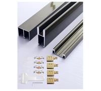 Kit de quincaillerie for porte coulissante en aluminium | Multicolore Différentes Tailles: Armoire Bibliothèque Porte Coulissante(Gold,23.6in/60cm)