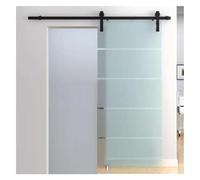 Kit De Quincaillerie For Porte Grange Coulissante, Rails For Panneau Supérieur, Système Montage Mural, Adapté Aux Salles Stockage(98.4" Track (Single Door))