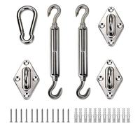 Kit de quincaillerie LOVE STORY 6 pouces en acier inoxydable pour l'installation d'un voile d'ombrage triangulaire