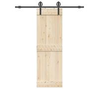 Kit de quincaillerie porte coulissante 183 cm acier noir avec rail galet guide ressort fixation montage intérieur rénovation sécurité
