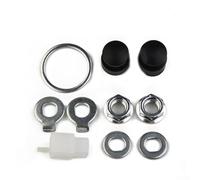Kit de quincaillerie pour axe de moteur de moyeu pour vélos électriques pour écrous de blocage, rondelle d'entretoise et cache-écrou en caoutchouc de remplacement ()