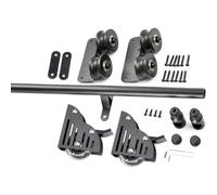 Kit de quincaillerie pour échelle coulissante Rolling Library, ensemble complet de rails en carbone très résistants (sans échelle) pour la maison, la librairie ou le bureau(100cm Kit de piste)