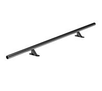 Kit de quincaillerie pour échelle de bibliothèque coulissante/roulante, Rail d'extension Mobile en Tube Rond en Acier au Carbone de 1 à 7,3 m, roulettes au Sol (sans échelle)(300cm Kit de Piste)