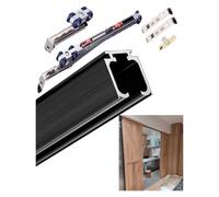 Kit de quincaillerie pour porte coulissante avec mécanisme d'abaissement automatique pour porte de grange et de garage