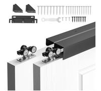 Kit de Quincaillerie pour Porte Coulissante Parallèle-VEVOR-Système Coulissant pour Porte de Placard Double Rails 182,9 cm