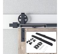 Kit de quincaillerie pour porte coulissante simple pour porte en bois, mécanisme de fermeture douce, pour porte coulissante amortisseur