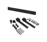 Kit de quincaillerie pour porte coulissante suspendue en bois Barn Sans fermeture amortie