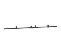 Kit de quincaillerie pour porte coulissante - vidaXL - 305 cm - Acier noir - Capacité de charge 100 kg