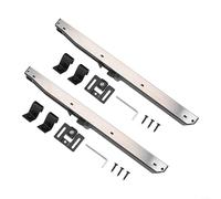 Kit de quincaillerie pour porte de grange coulissante - Mécanisme de fermeture douce sans perçage - Convient pour les portes de 88 à 60 kg