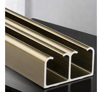Kit de quincaillerie robuste pour porte de placard coulissante à dérivation, rail de porte de poche rétractable pour balançoire d'armoire cachée, installation de salle de bain, bureau à domicile