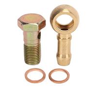 Kit de raccord de boulon banjo M12 x 1,5 mm, kit de boulon turbo, adaptateur de raccord de frein avec 2 rondelles en alliage d'aluminium pour mise à niveau des performances du