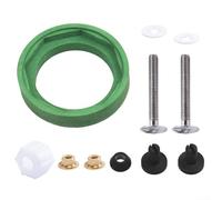 Kit de raccord de réservoir de toilette à cuvette pour réservoir d'ouverture de valve de chasse d'eau de 7,6 cm avec joint complet et boulon d'assemblage pour un ajustement sûr