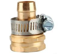 Kit de raccord de tuyau d'arrosage avec réparateur en aluminium et collier de serrage robuste en acier inoxydable (à l'intérieur)