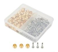 Kit de raccord de tuyau de frein à disque hydraulique comprenant 60 olives en laiton et 60 inserts de raccordement pour BH90 BH59 compatible avec BH90