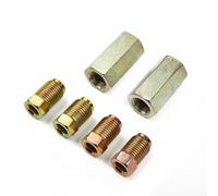 Kit de raccord de tuyau de frein avec 2 écrous femelles et 4 écrous mâles M10 10 mm pour raccord de tuyau de frein en métal pour tuyau de cloche inversé