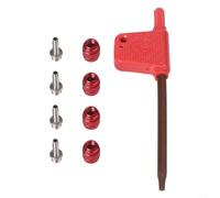 Kit de raccord de tuyau de frein hydraulique compatible avec Sram pour Stealth-a-majig, olive usinée CNC et insert pour tuyau de 5 mm, jaune (jaune)