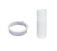 Kit de raccord de tuyau d'échappement portable pour climatiseur Midea, 15 cm de diamètre, extensible, résistant à la chaleur PP ABS avec fil d'acier, connecteur d'aération de climatiseur de 15 cm