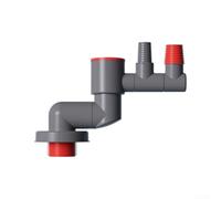 Kit de raccord de tuyau d'évacuation flexible avec valve à gravité pour évier de cuisine, machine à laver, sèche-linge, joint étanche 30 à 40 mm, adaptateur gris (A)