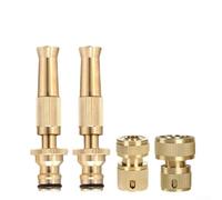 Kit de raccord de tuyau en laiton avec buse réglable, conçu pour le jardinage et le lavage de voiture, compatible avec les tuyaux standard de 30,5 cm, comprend un connecteur rapide pour une connexion