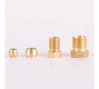 Kit de raccord d'huile conçu pour les applications de lubrification CNC utilisant la configuration de manchon de virole double cône M8 M10 (douille PT-6)
