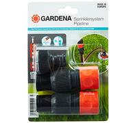 Kit de raccordement complet Gardena : accessoires permettant de raccorder la tuyauterie et le système de gicleurs au robinet pour des débits plus élevés et moins de pertes de pression (1505-23)