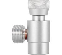 Kit de raccordement de l'adaptateur de recharge du cylindre du réservoir de remplissage de CO2 pour SodaStream (argent sans jauge)