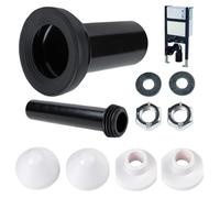 Kit de raccordement de réservoir de chasse d'eau, pour WC mural, diamètre du tube en PVC 90/110, longueur 180 mm, compatible avec Geberit Duofix 405.116.00.1, tuyau d'évacuation pour WC mural (modèle