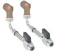 Kit de raccordement d'eau Geberit 131078001 ci-dessous, pour bidet, 101cm, pour module sanitaire Monolith