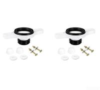 Kit de raccordement mural pour urinoir en polymère résistant aux fuites | Ajustement direct sécurisé pour les sorties d'urinoir standard pour un polymère noir durable qui bloque les gaz d'égout et