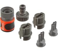 Kit de raccordement pour arroseur souple de Gardena : raccords pour début et fin de gicleurs, accessoires pour articles (995, 996, 997, 1998, 1999) (5316-20), Standard