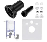 Kit de Raccordement pour Cuvette Suspendue, Compatible avec Geberit 152.426.46.1, pour Tubes PE Ø 90/110 mm, avec Raccords WC, Kit d’Isolation Acoustique 16.002.00.0000 et Accessoires pour WC Mural