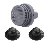 Kit de raccordement pour piscine Intex, panier à tamis de rechange et buse d'entrée pour pompes de piscine, lot de 3 pièces en plastique noir