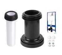 Kit de Raccordement pour Réservoir WC Suspendu, Tuyau PE 90/110 mm avec accessoires de montage, compatible avec Geberit 152.426.46.1