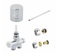 Kit de raccordement pour sèche-serviettes monotube manuelle chrome - Atlantic 850325