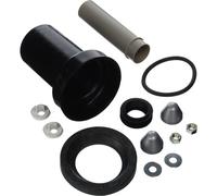 Geberit - Kit de raccordement Geberit pour toilettes suspendues, longueur 18,5 cm, avec joint annulaire : D90 mm, D1 = 45 mm, chromé mat (152.404.46.1)