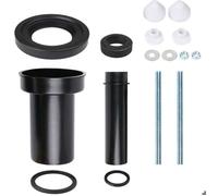 Kit de raccordement pour WC suspendu - Longueur 18,5 cm - Diamètre d'évacuation 90 mm - Tube PE-HD et manchon PP