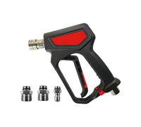 Kit de raccordement rapide pour nettoyeur haute pression avec 3 adaptateurs pour raccords de tuyau d'arrosage Poignée ergonomique 5000 PSI Pulvérisateur haute pression