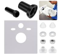 Kit de raccordement WC, compatible avec différents tuyaux de raccordement | Comprend un kit de raccordement WC, un kit d'insonorisation pour Geberit, universel pour WC mural et bidet mural