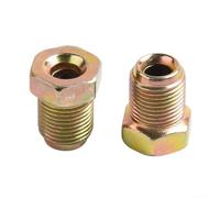 Kit de raccords de tuyau de frein 6 écrous métriques 12 mm x 1 mm filetage compatible avec ligne de frein maître-cylindre pour tuyau 3/16 revêtu de zinc pour plus de durabilité