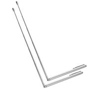 Kit de Radiesthésie Baguettes de Sourcier Argenté Acier Inoxydable