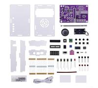 Kit de radio FM DIY 87-108 MHz, projet d'assemblage électronique ABS transparent avec pratique de soudure pour débutants, étudiants et amateurs pour construire votre propre récepteur