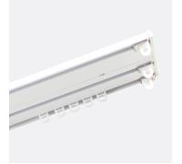 Kit de rail à rideaux 3 voies de 150cm Blanc Fixation Mural - Boulet