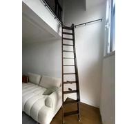 Kit de Rail d'Angle à 90 Degrés pour Échelle Bibliothèque, Rails Roulants pour Usage Commercial et Domestique, Quincaillerie Lourde pour Cuisine(620cm/20.3ft)