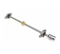 Kit de rail de guidage for vis mère d'imprimante 3D, vis mère T10 100/200/250/300/400/500 mm + écrou en laiton + support de palier KP000 ou KFL000 + accouplement flexible(Lead 12mm Kfl Set,250mm)
