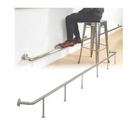 Kit de rail de pied de barre en acier inoxydable de 240 cm pour pieds de cuisine et assemblage de manchons pour comptoirs commerciaux, tables de salle à manger et utilisation domestique