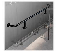 Kit de rail de pied de barre en acier robuste, tube carré, montage complet sous comptoir pour barres de maison, longueur 205 cm, installation facile et design moderne