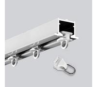 Kit de rail de plafond en aluminium encastré carré caché Ra 1 m Système de suspension Finition blanche pour un affichage lisse