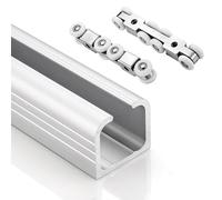 Kit de rail de porte de placard coulissante, rouleau robuste et matériel de rechange pour portes d'armoire et de grange
