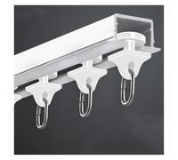 Kit de rail de rideau invisible avec poulies silencieuses pour un fonctionnement fluide